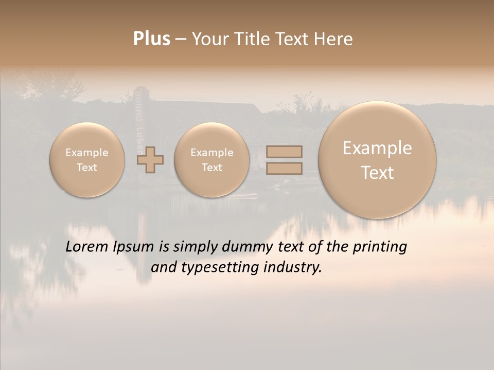 Year Seasons Duemmerung Donau PowerPoint Template