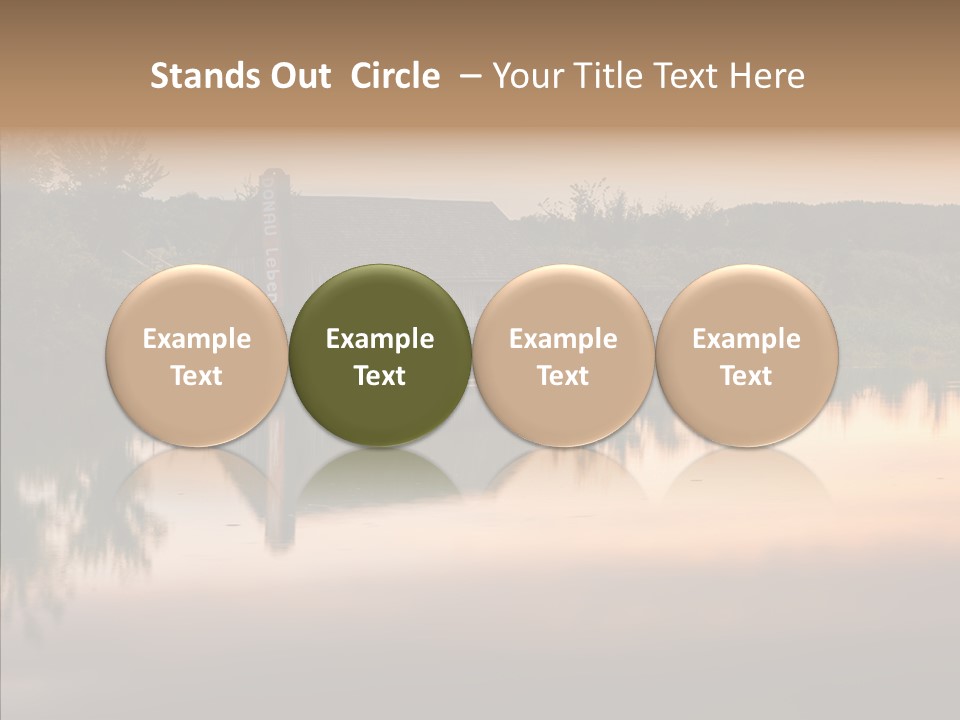 Year Seasons Duemmerung Donau PowerPoint Template