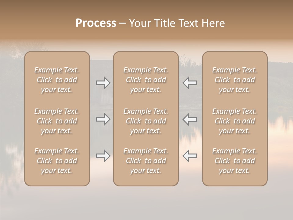 Year Seasons Duemmerung Donau PowerPoint Template