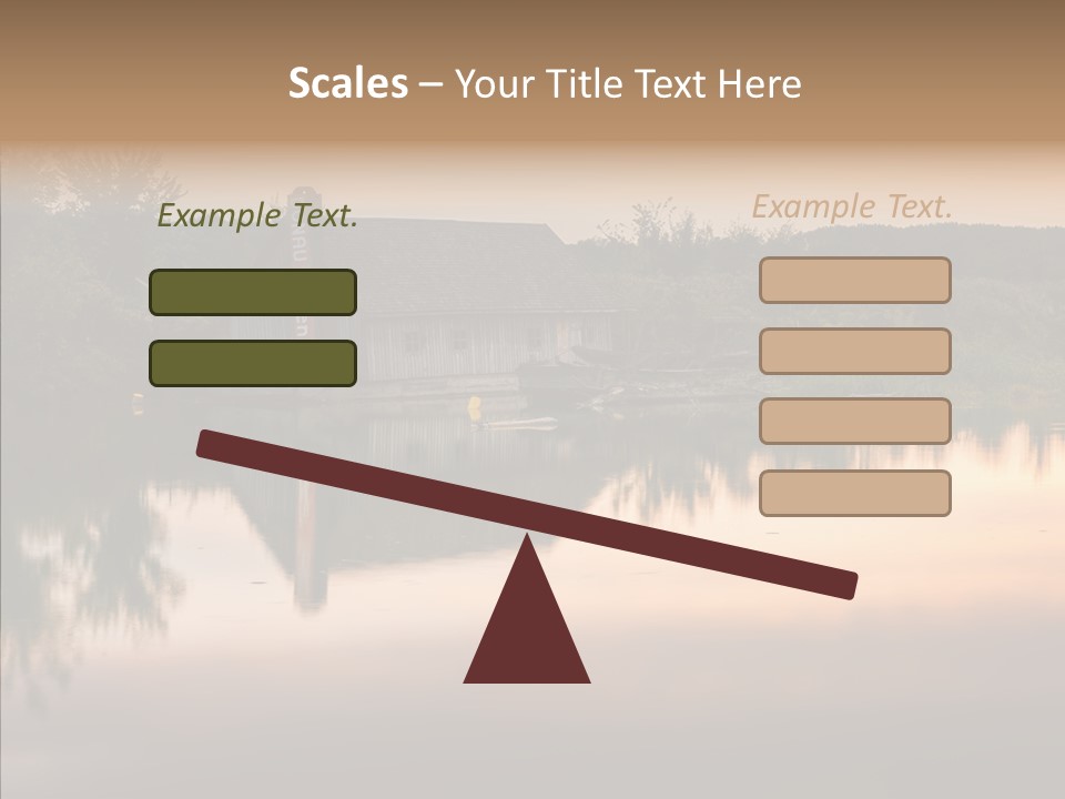 Year Seasons Duemmerung Donau PowerPoint Template