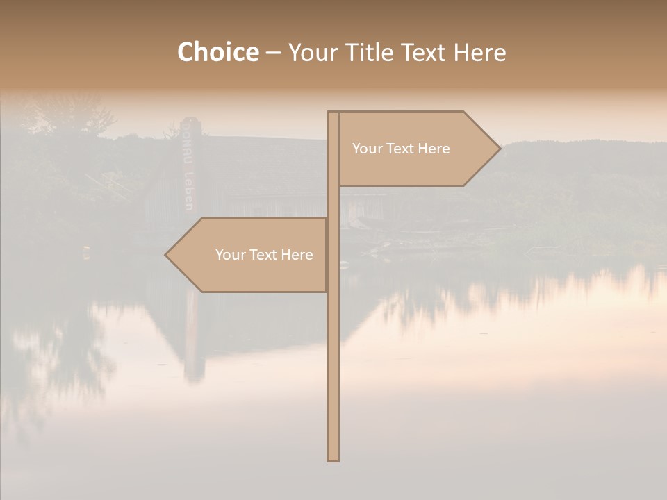 Year Seasons Duemmerung Donau PowerPoint Template