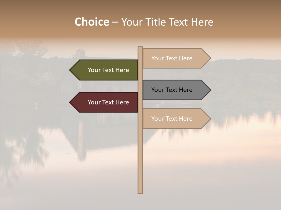 Year Seasons Duemmerung Donau PowerPoint Template