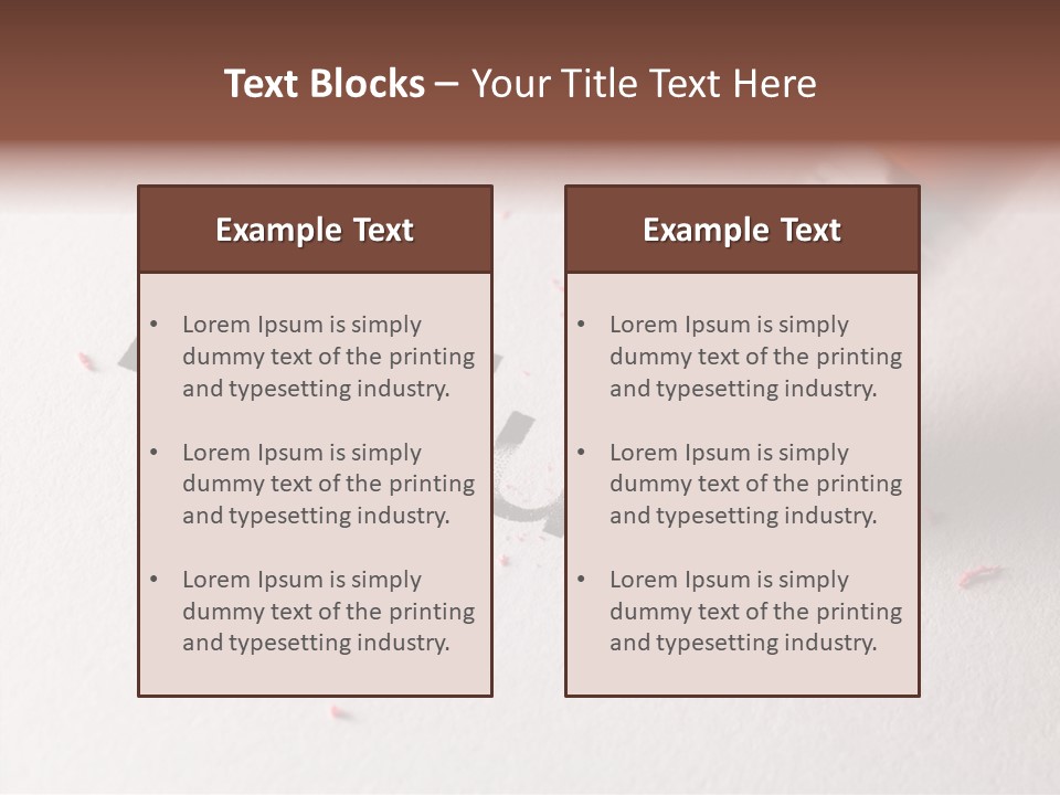 Concept Horizontal Text PowerPoint Template