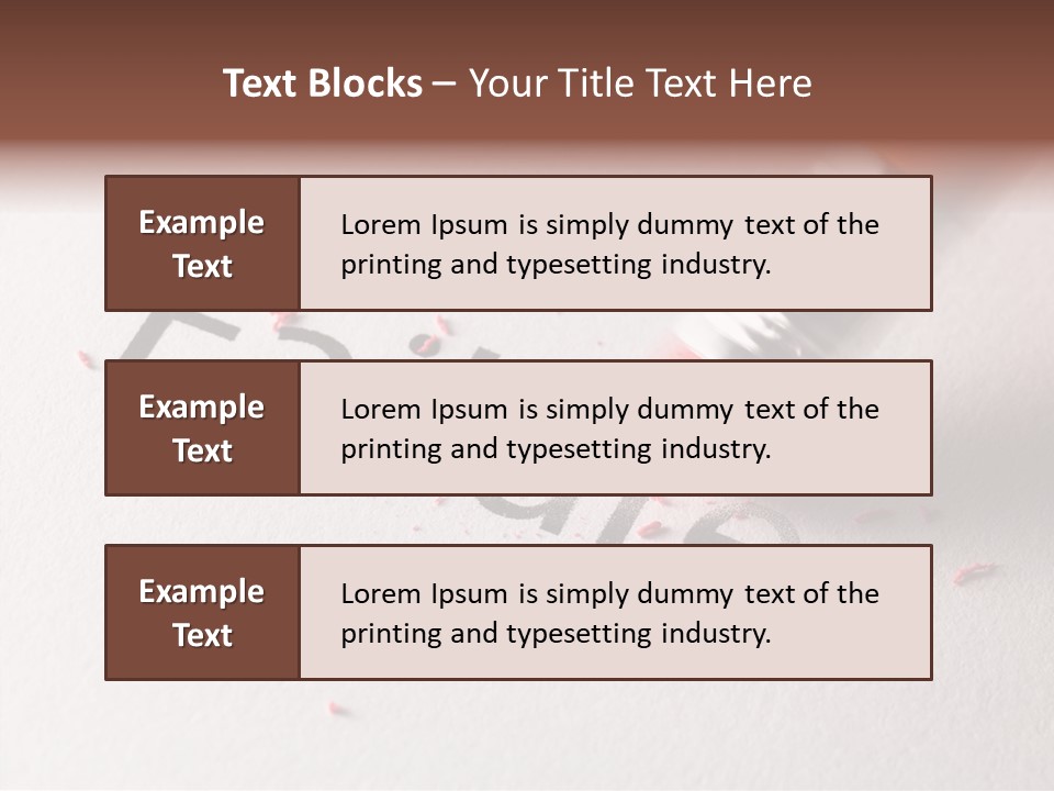 Concept Horizontal Text PowerPoint Template