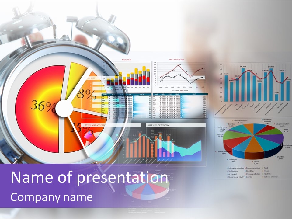 Clock Modern Success PowerPoint Template