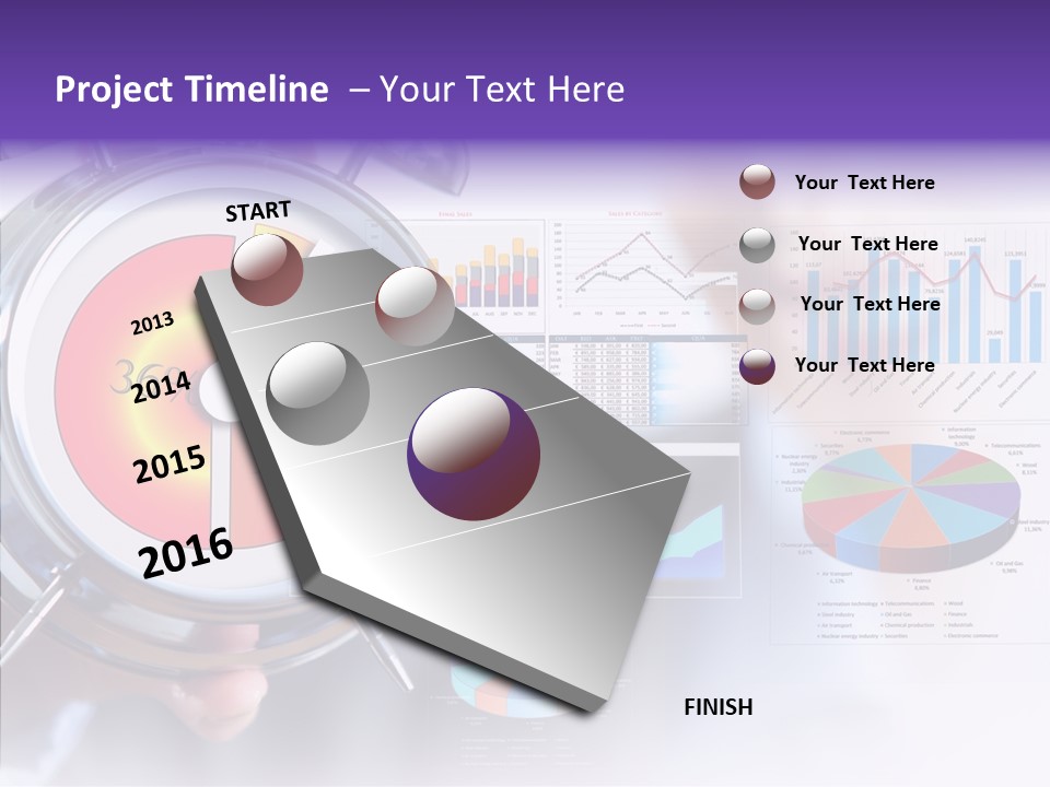 Clock Modern Success PowerPoint Template