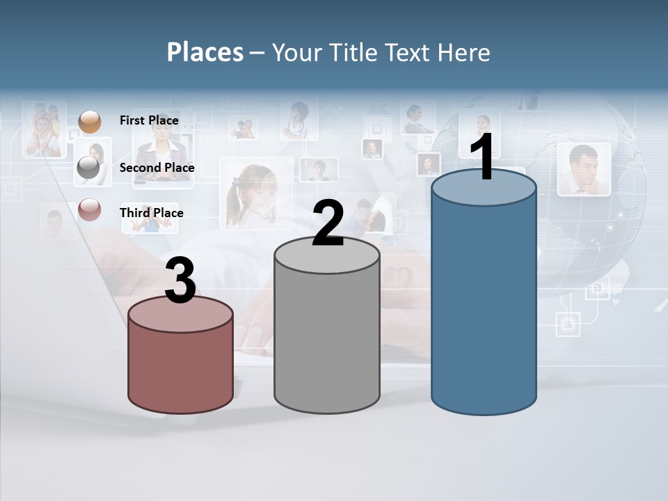 Contact Man Partnership PowerPoint Template