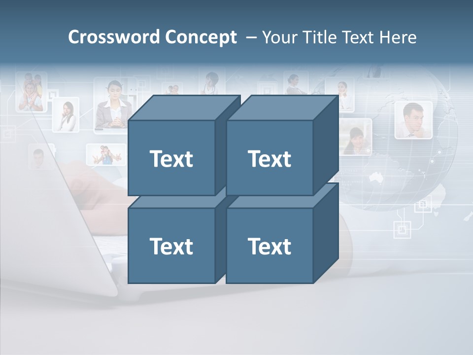 Contact Man Partnership PowerPoint Template