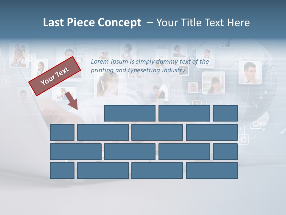 Contact Man Partnership PowerPoint Template