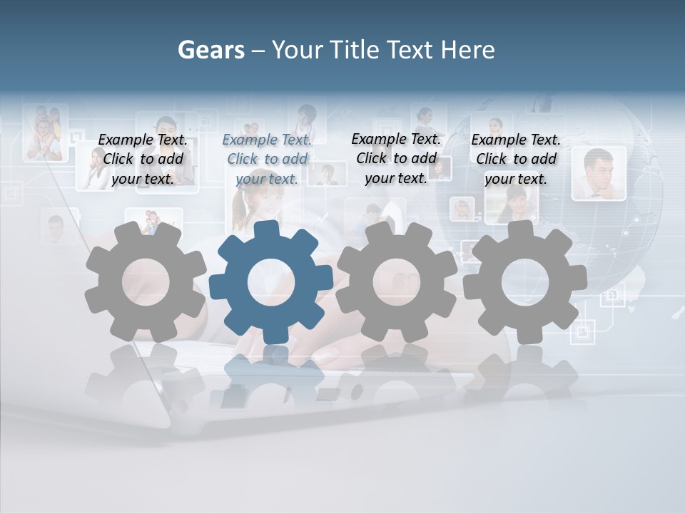 Contact Man Partnership PowerPoint Template