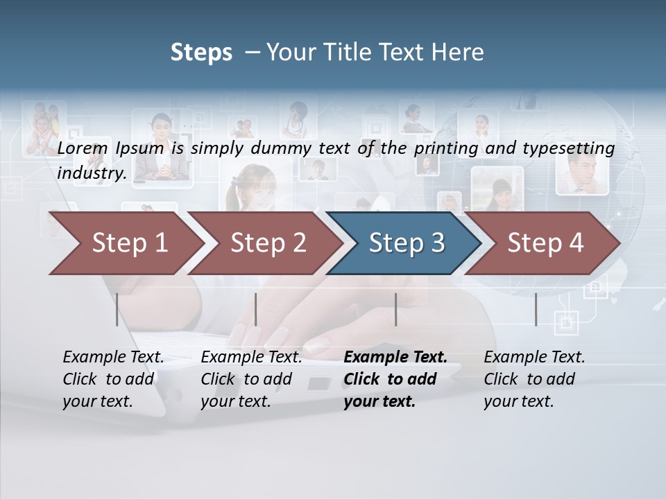 Contact Man Partnership PowerPoint Template