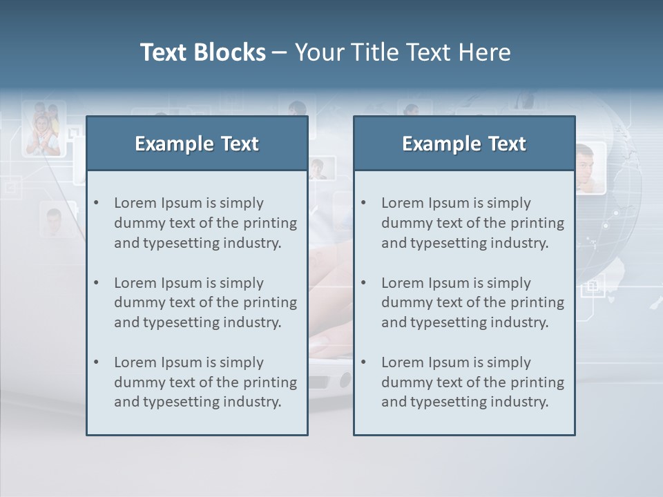Contact Man Partnership PowerPoint Template