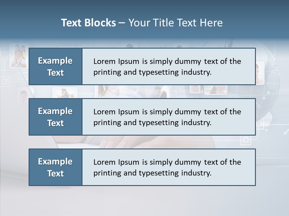 Contact Man Partnership PowerPoint Template