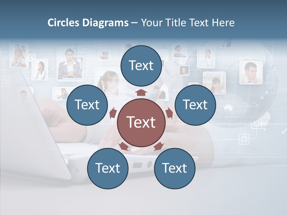 Contact Man Partnership PowerPoint Template