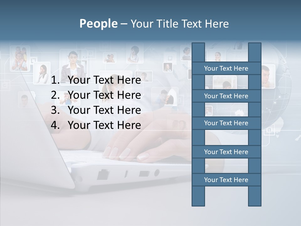 Contact Man Partnership PowerPoint Template