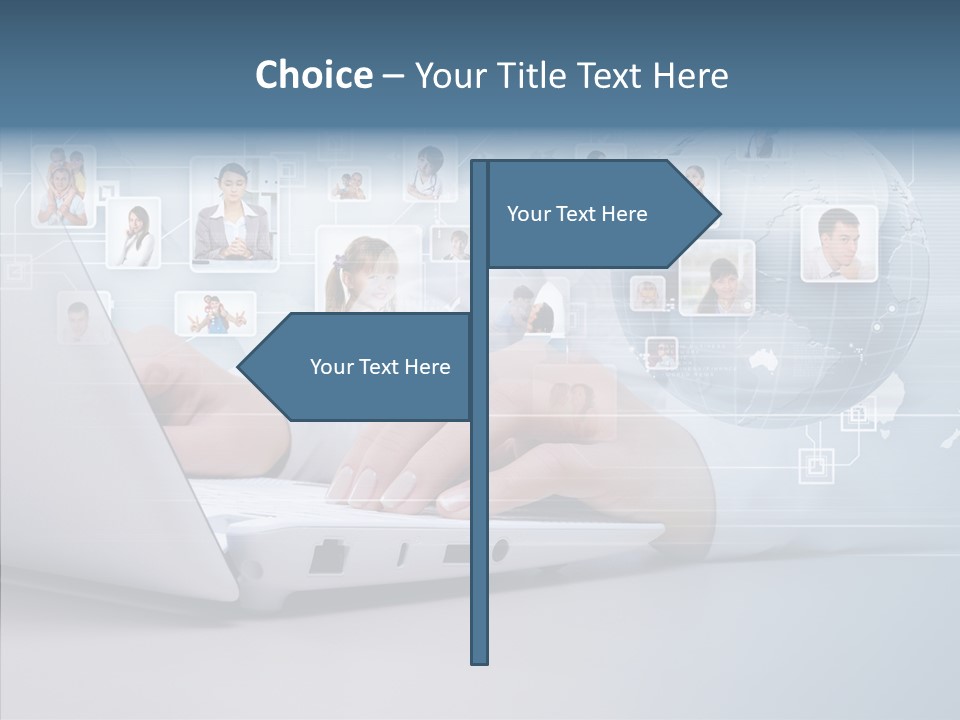 Contact Man Partnership PowerPoint Template