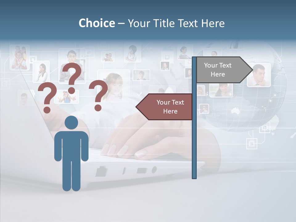 Contact Man Partnership PowerPoint Template