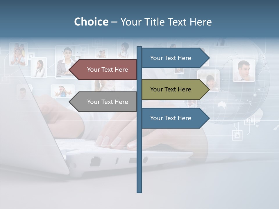 Contact Man Partnership PowerPoint Template