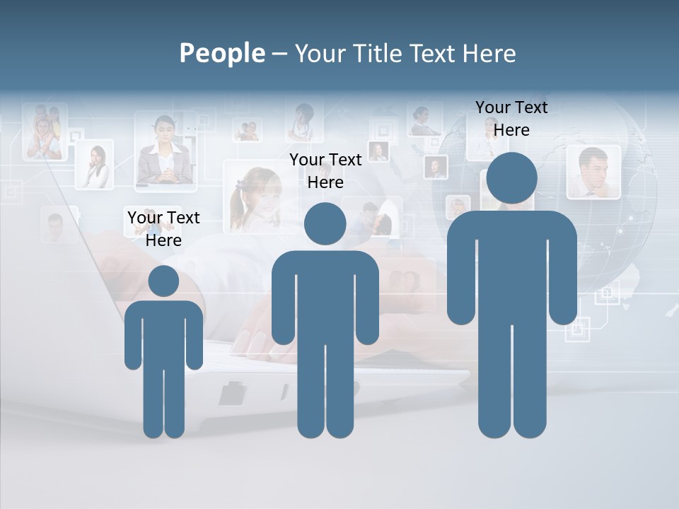Contact Man Partnership PowerPoint Template