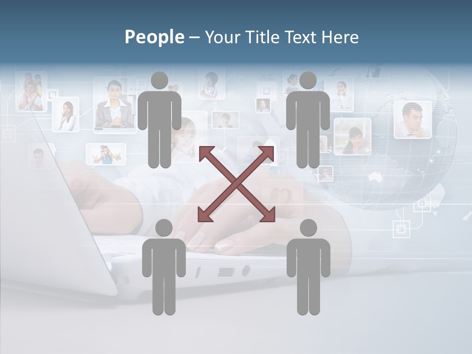 Contact Man Partnership PowerPoint Template