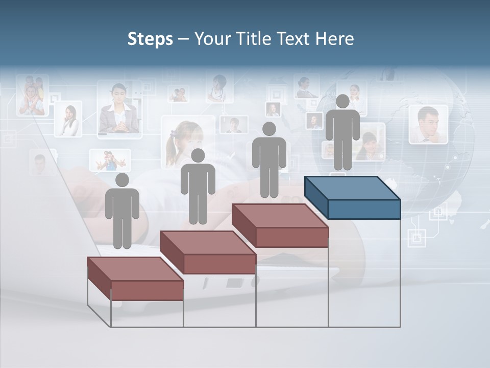 Contact Man Partnership PowerPoint Template