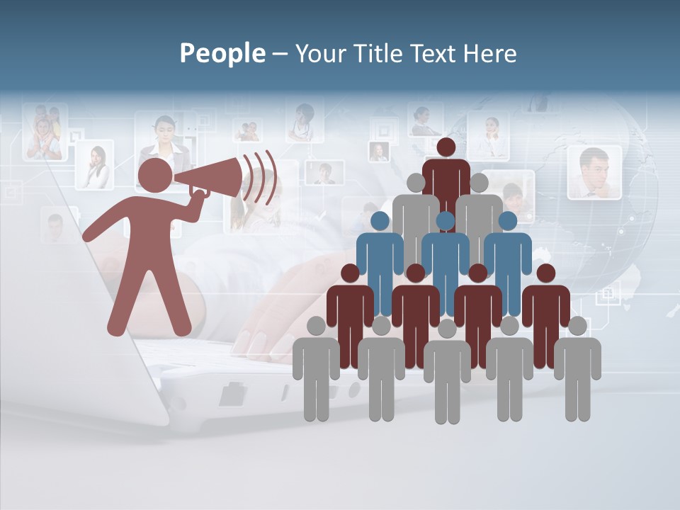 Contact Man Partnership PowerPoint Template