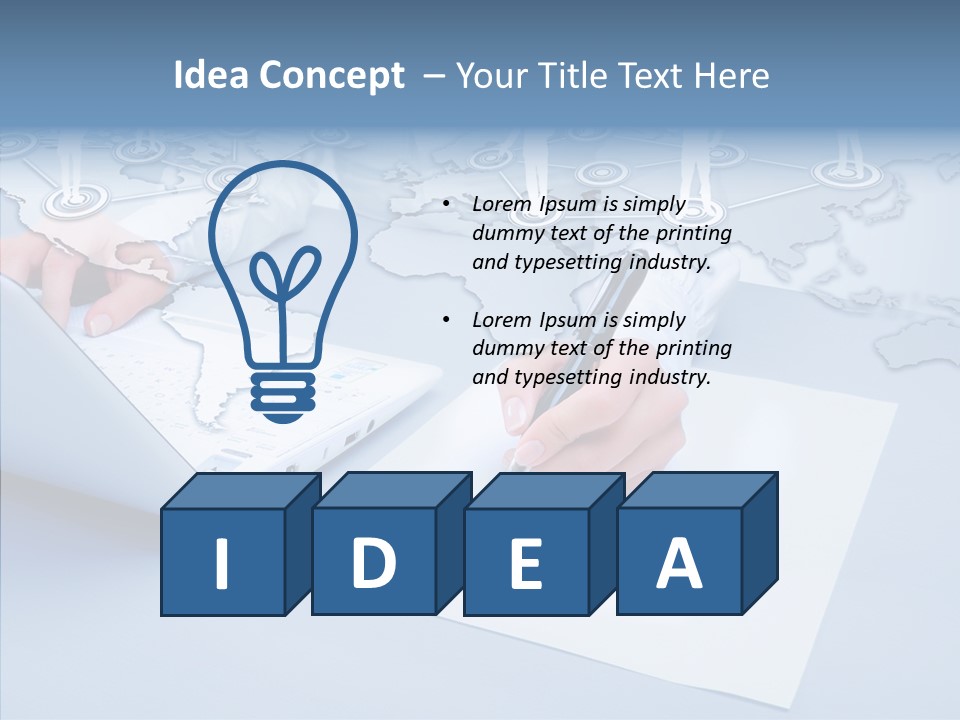 New Touch Screen Selecting PowerPoint Template