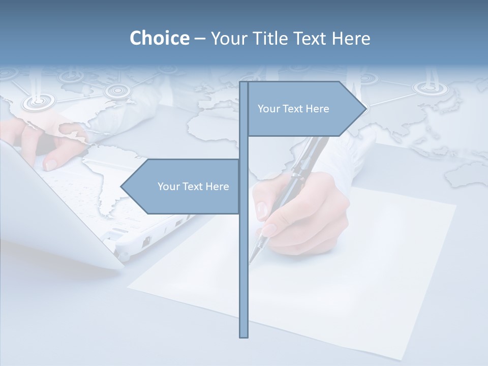New Touch Screen Selecting PowerPoint Template