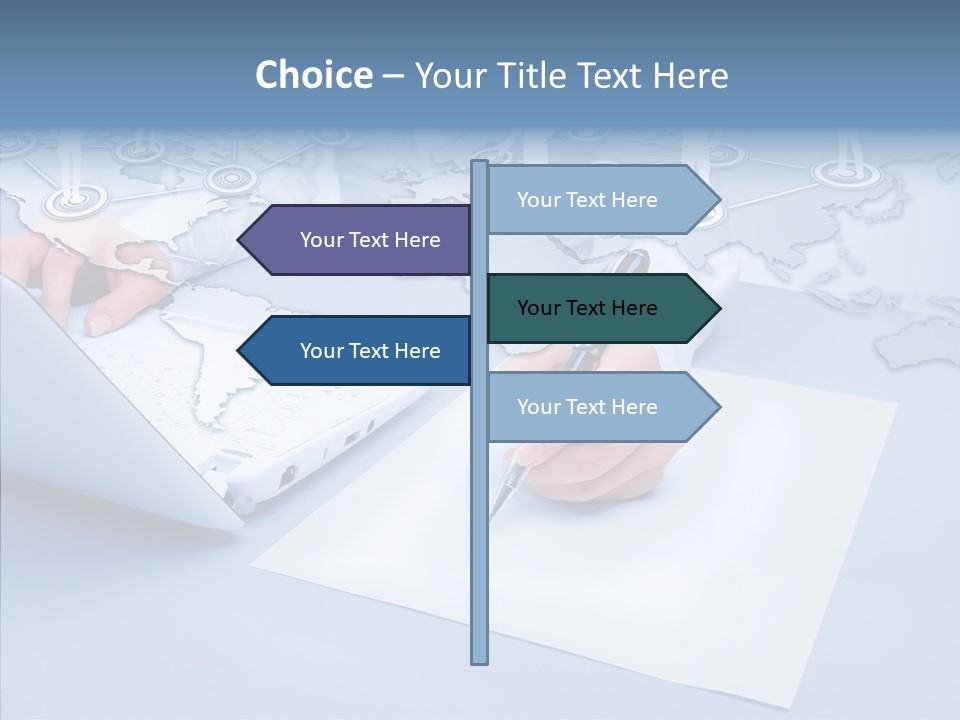 New Touch Screen Selecting PowerPoint Template