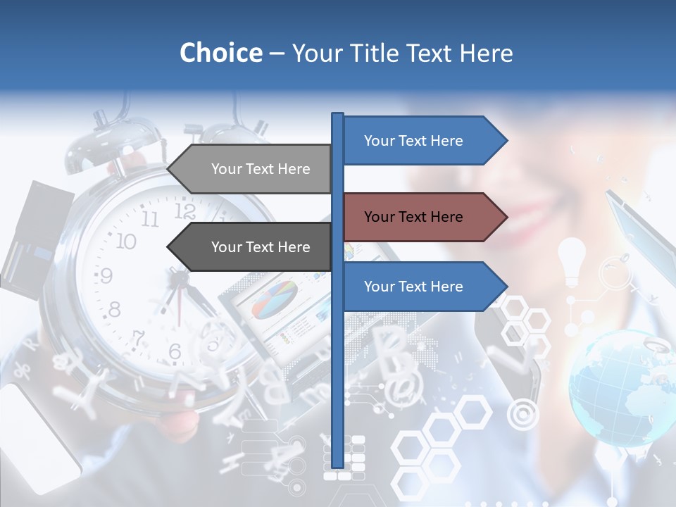 Satisfaction Work Timer PowerPoint Template