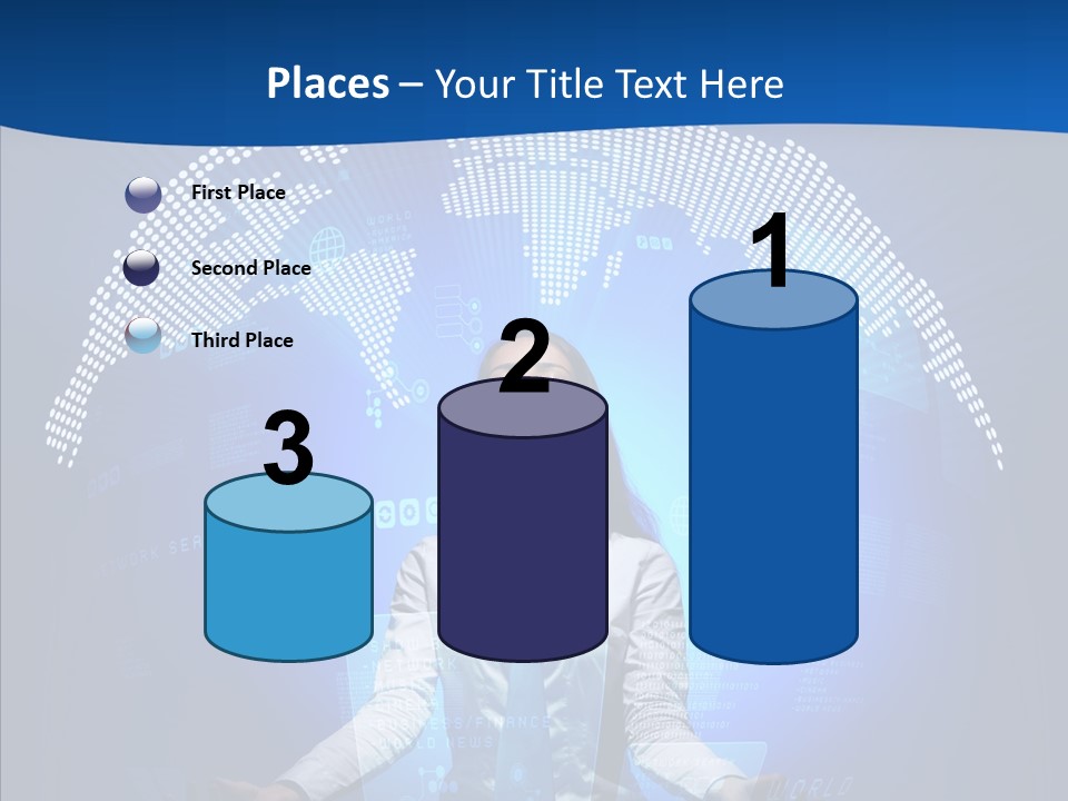 Software Message Continent PowerPoint Template