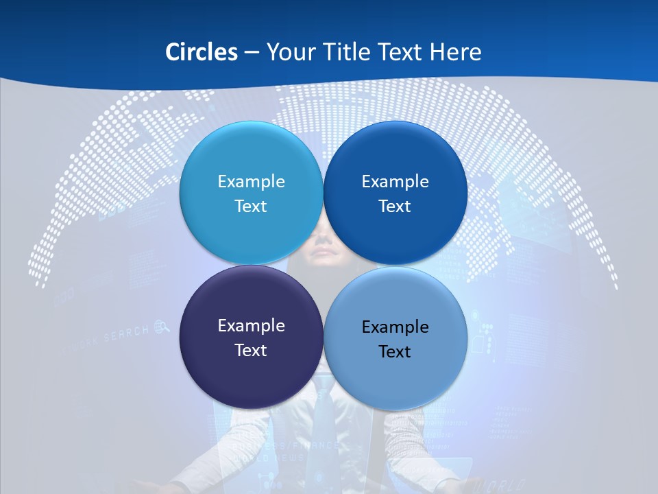 Software Message Continent PowerPoint Template