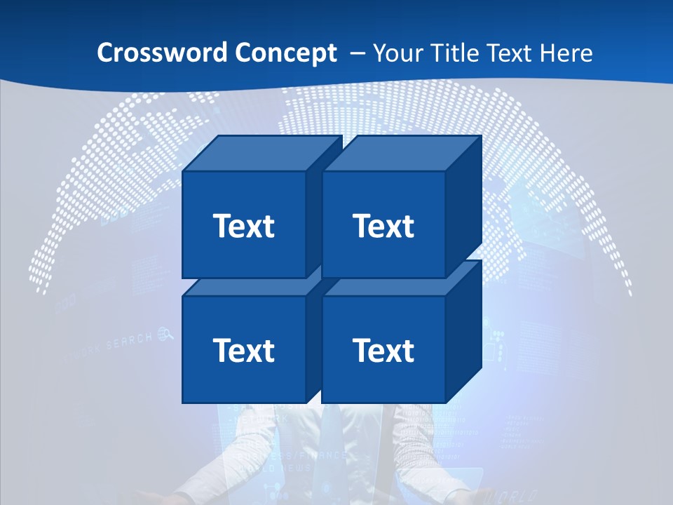 Software Message Continent PowerPoint Template