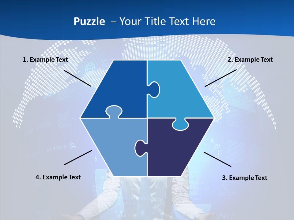 Software Message Continent PowerPoint Template