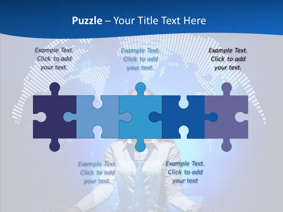 Software Message Continent PowerPoint Template
