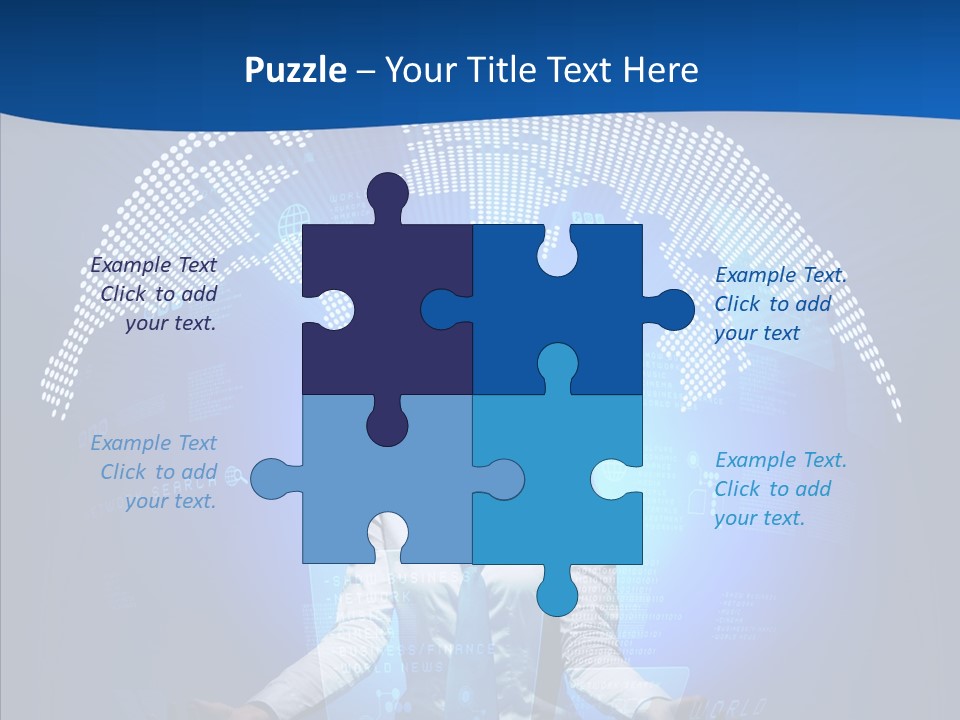 Software Message Continent PowerPoint Template