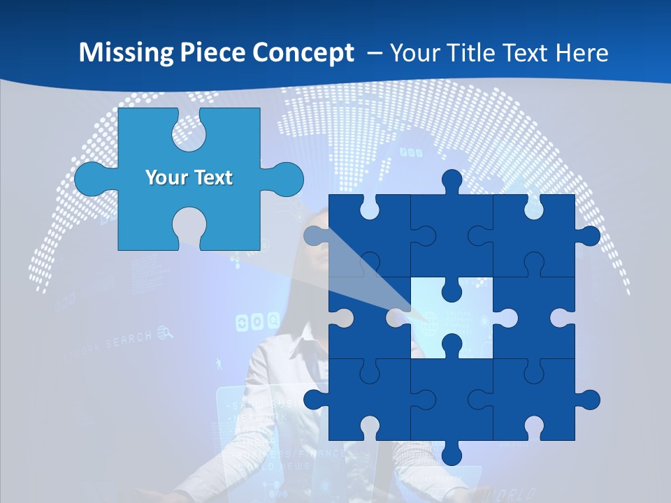 Software Message Continent PowerPoint Template
