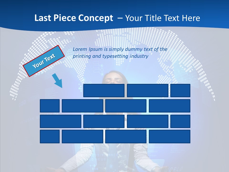Software Message Continent PowerPoint Template