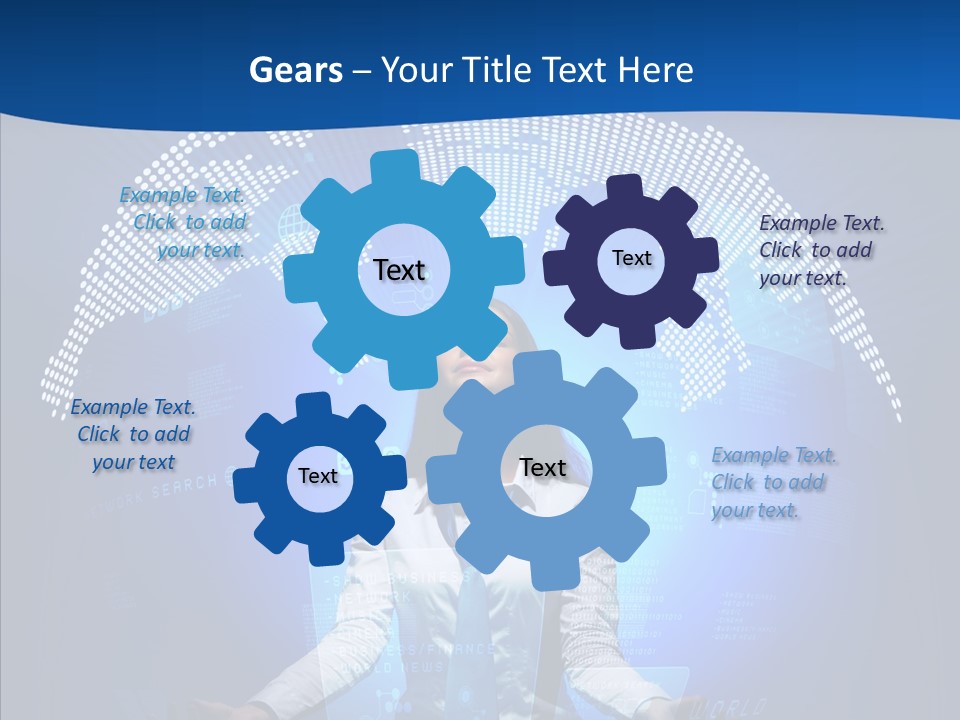 Software Message Continent PowerPoint Template