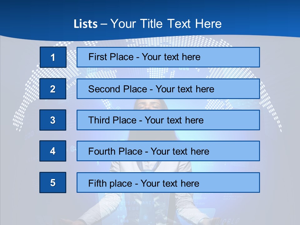 Software Message Continent PowerPoint Template