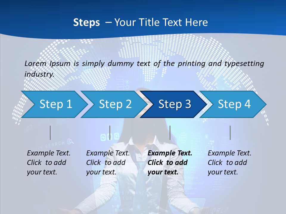Software Message Continent PowerPoint Template