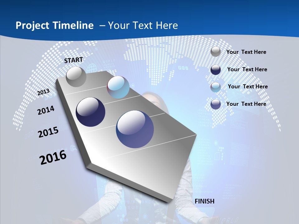 Software Message Continent PowerPoint Template