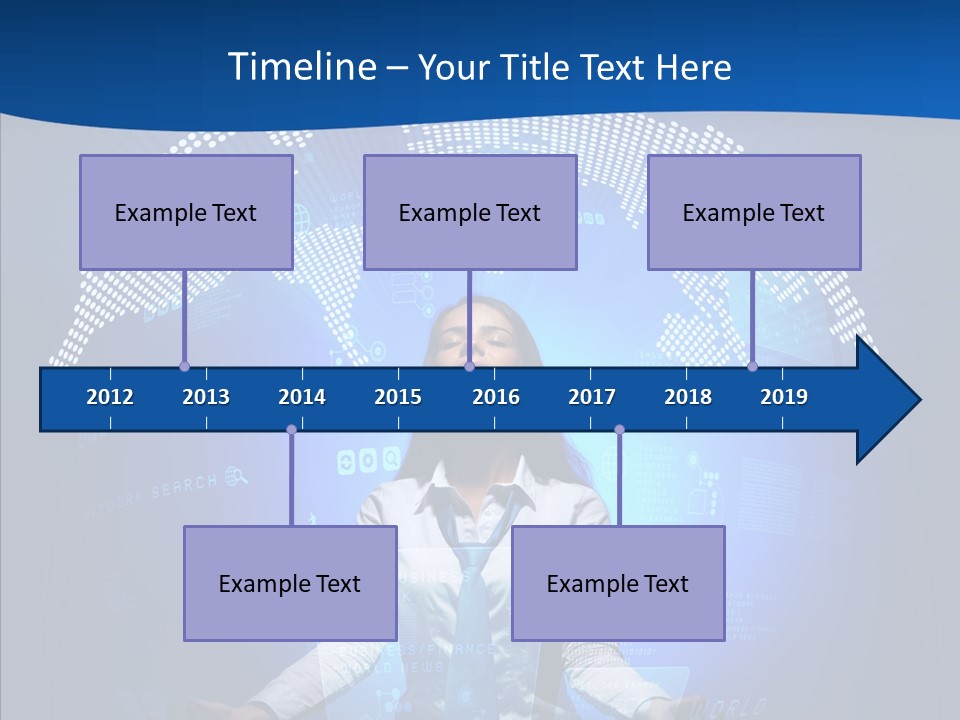 Software Message Continent PowerPoint Template