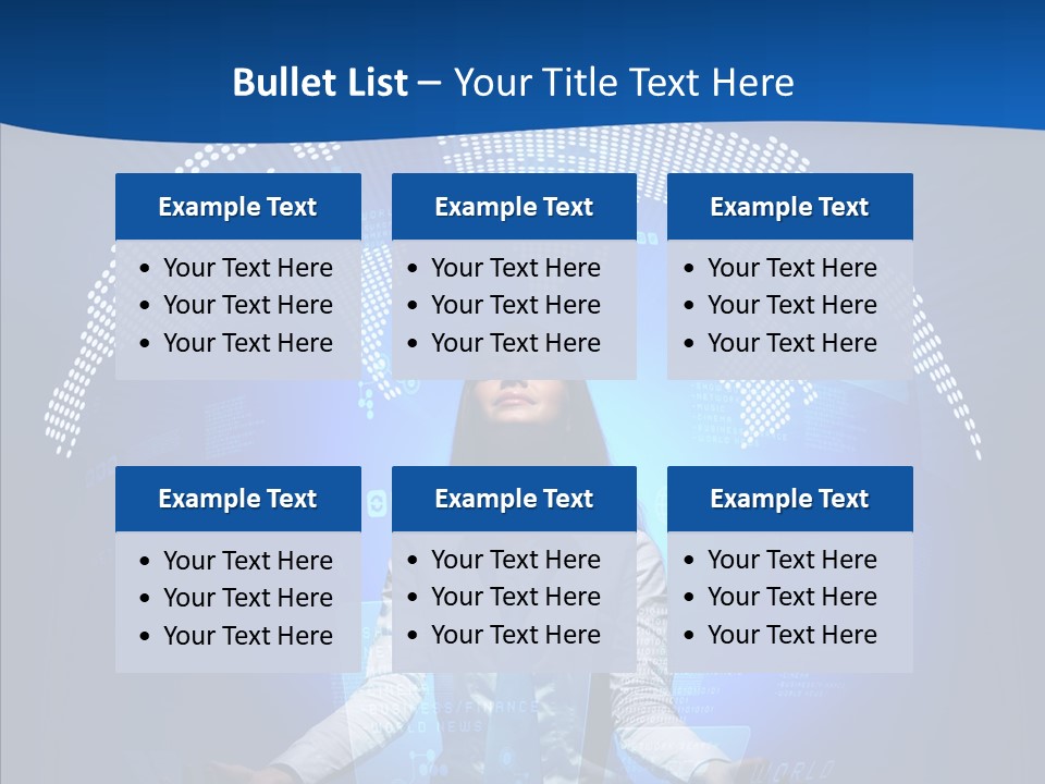 Software Message Continent PowerPoint Template