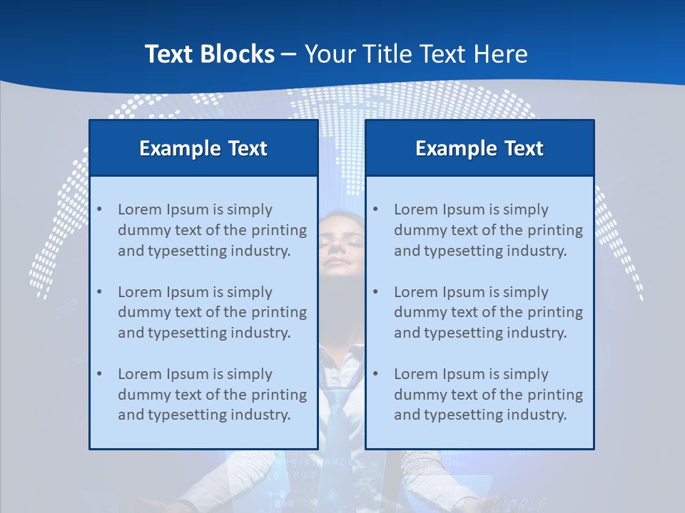 Software Message Continent PowerPoint Template