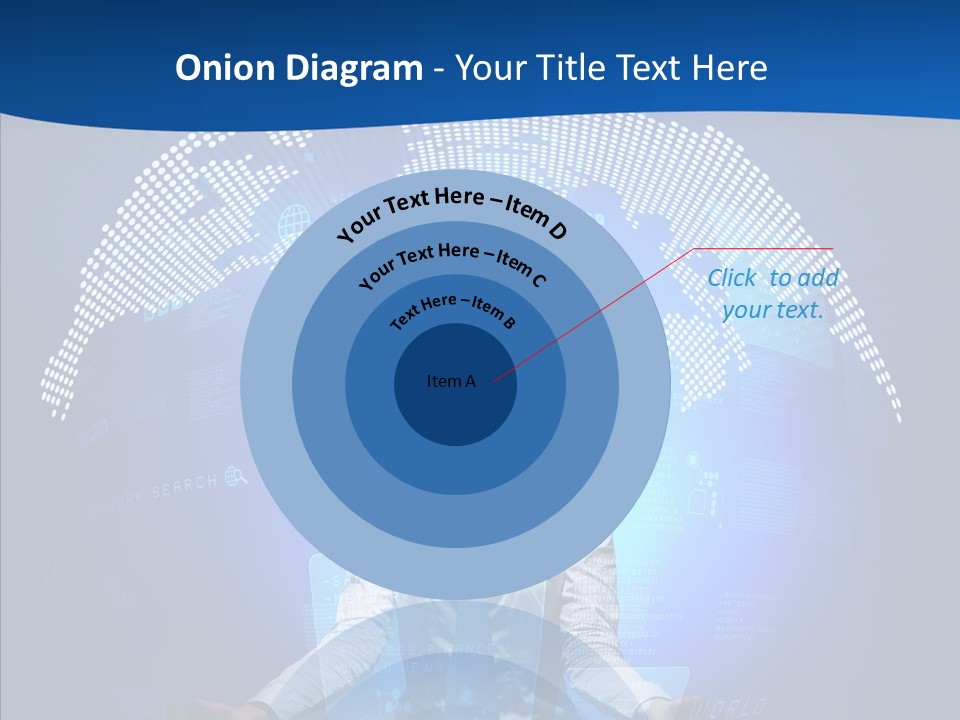 Software Message Continent PowerPoint Template