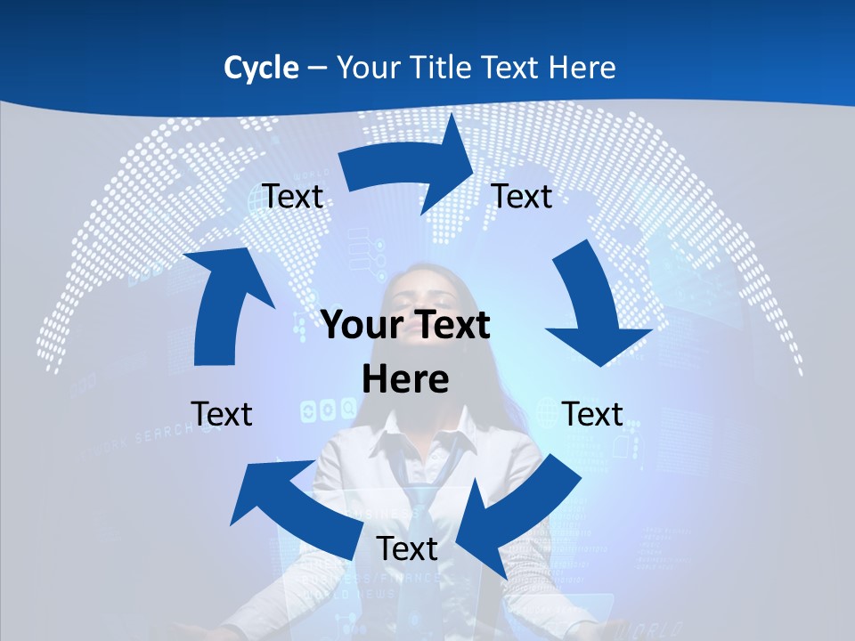 Software Message Continent PowerPoint Template
