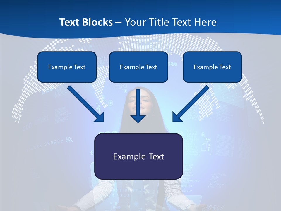 Software Message Continent PowerPoint Template