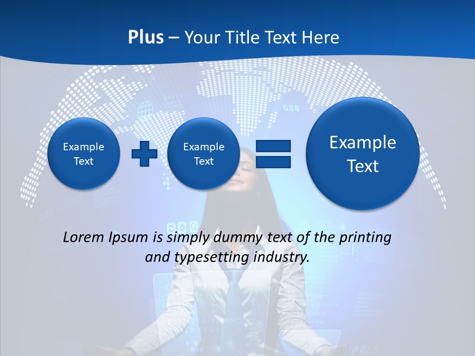 Software Message Continent PowerPoint Template
