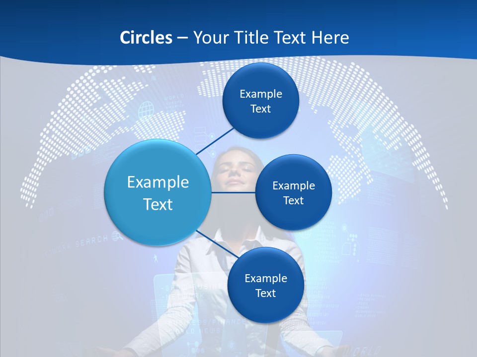 Software Message Continent PowerPoint Template